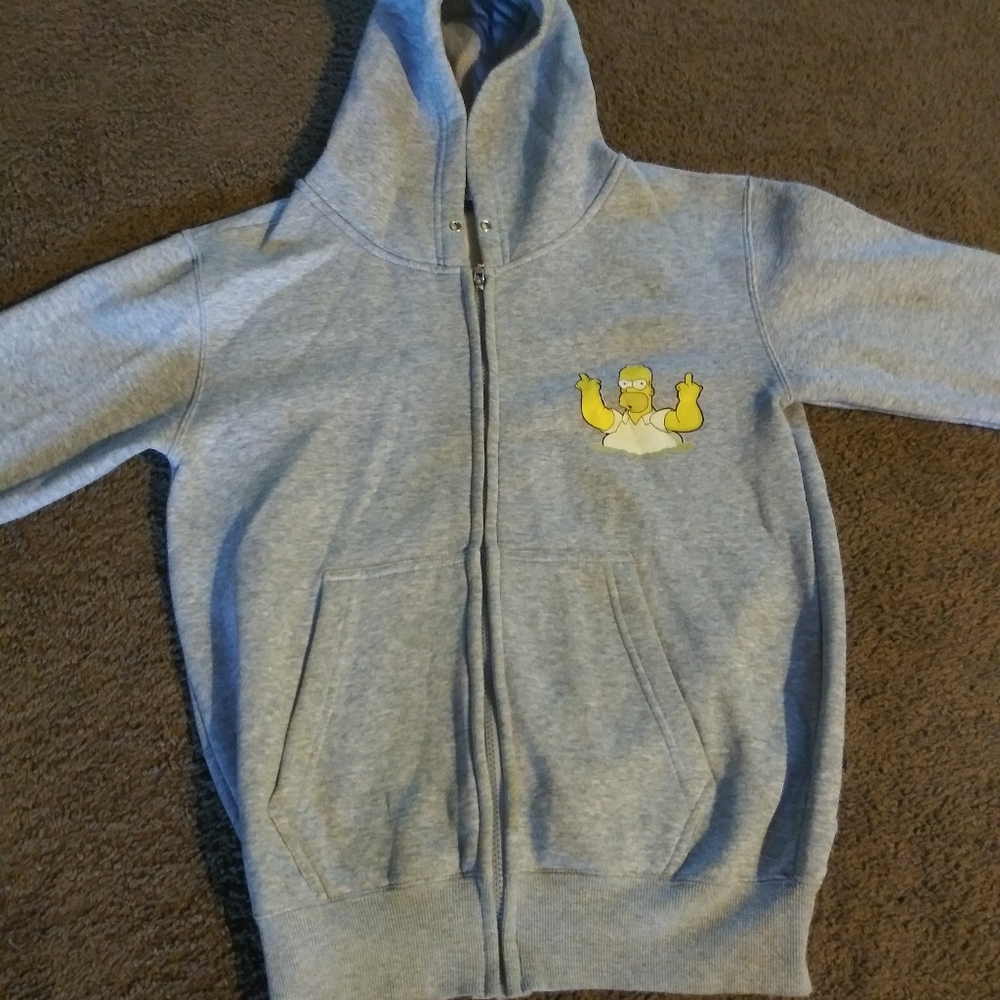 Homer Simpson "Flipping you off" hoodie